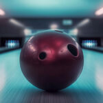 A_bowling_ball_at_the_bowling_alley