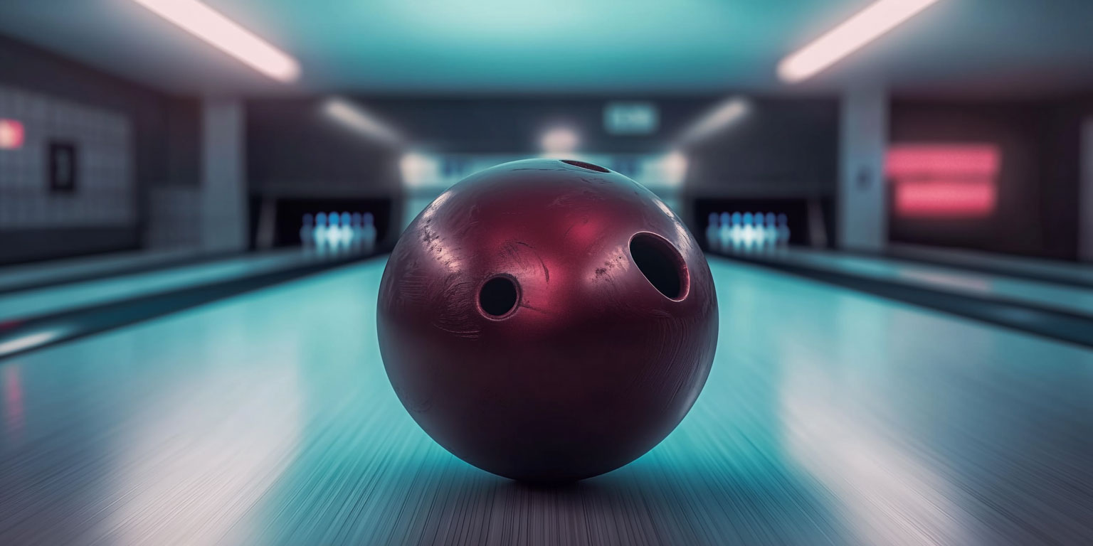 A_bowling_ball_at_the_bowling_alley